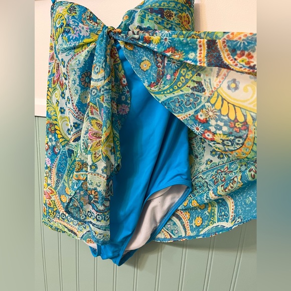 Ralph Lauren One Piece Bathing Suit with Cover Size 4 - Picture 3 of 8